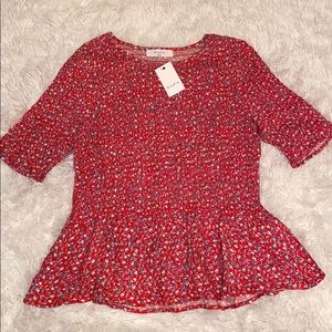Peplum top new w/tags